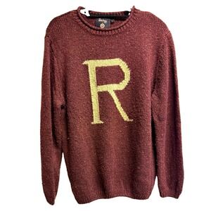 The Harry Potter Shop Platform 9 3/4 Harry Potter Knit Acrylic Sweater L Brown